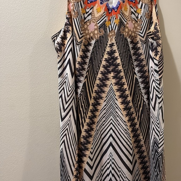HD Paris - Anthropologie -Chic Multicolor Patterned Midi Dress - 100% silk - 10 - Picture 8 of 8
